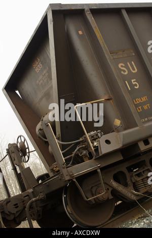 Eisenbahnwaggons in Calgary, Alberta Stockfoto