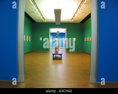 Eingang zum Ausstellungsraum im Groninger Museum Groningen Niederlande Stockfoto