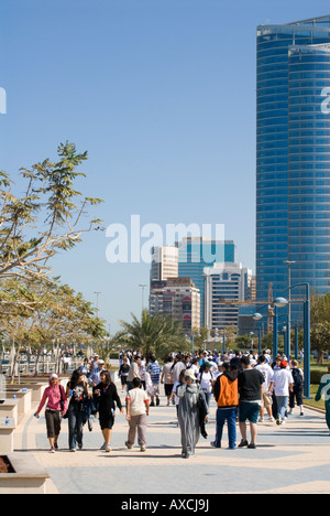 Corniche Abu Dhabi Stockfoto