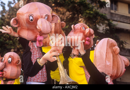 Goa Karneval Margao Indien Stockfoto