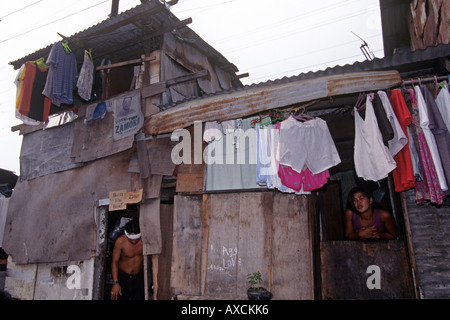 Hausbesetzer in Manila, Philippinen Stockfoto