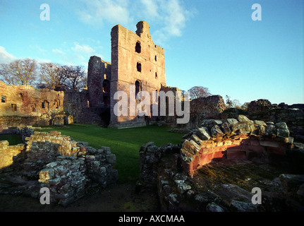 Norham Castle einst als den gefährlichsten Ort in England Stockfoto