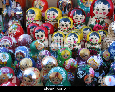 Russische kuschelige Puppen Stockfoto