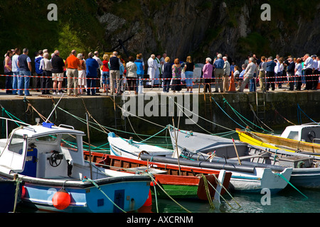 Segen der Boote, Boatstrand Hafen, der Copper Coast, Grafschaft Waterford, Irland Stockfoto