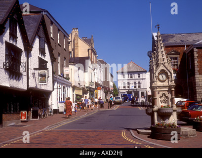 Platz in der Stadt große Torrington, Home of Dartington Glass Stockfoto