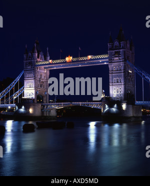 Die Tower Bridge und der Themse, London Stockfoto
