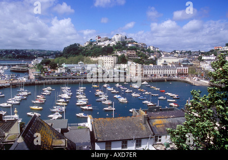 Ansicht von Torquay mit Blick auf Vane Hill Stockfoto