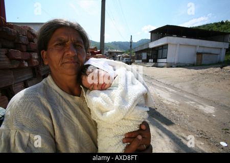 2 Millionen Roma leben in Bulgarien, das 10 der Bevölkerung Zigeuner oder Roma diskriminiert werden durch einheimische Bulgaren Stockfoto