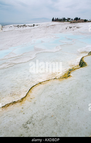 White Rockpools in Pamukkale, Türkei Stockfoto