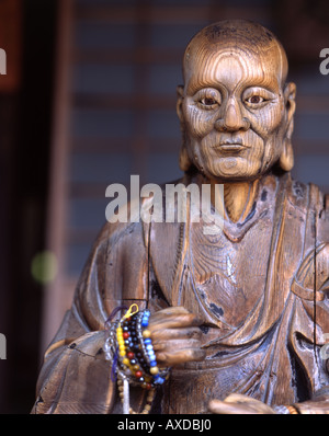 Holz-Schnitzerei im Daiganji-Tempel (Benzaiten gewidmet) Itsukushima-Schrein, Insel Miyajima Stockfoto