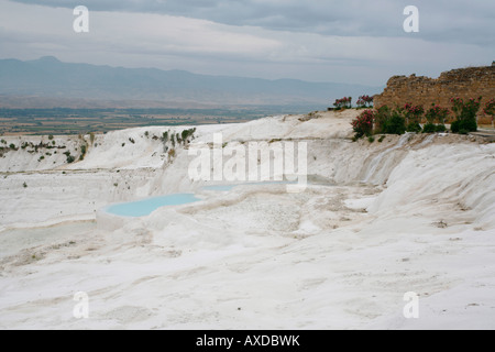 White Rockpools in Pamukkale, Türkei Stockfoto