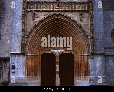 Kirche von Santa Maria De La Asunsion, Lekeitio, Baskisches Land, Spanien Stockfoto