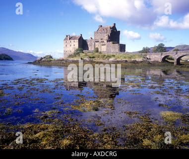 Dornie - Eilean Donan Castle am Loch Duich Stockfoto