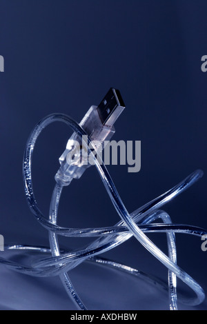 USB-Kabel bereit, steckbar Stockfoto
