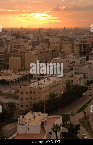 Gesamtansicht über die Stadt Tripolis Libyen Stockfoto