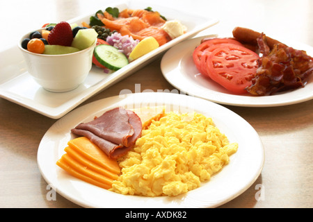 Frühstück-Serie - Protein-Frühstück Stockfoto