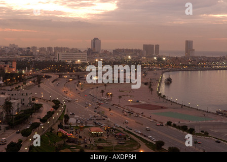 Gesamtansicht über die Stadt Tripolis Libyen Stockfoto