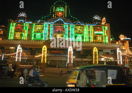 Diwali Illuminationen in Jaipur, Indien Stockfoto