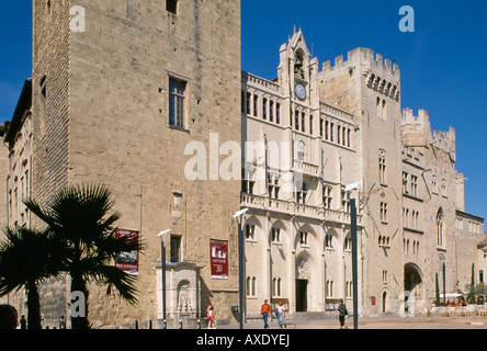 Palais des Archevêques Narbonne Aude Frankreich Languedoc Roussillon Stockfoto