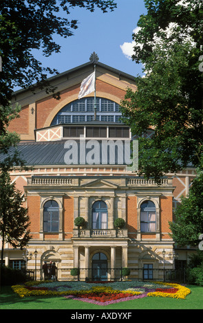 Richard Wagner-Festspielhaus in Bayreuth, Franken, Bayern, Deutschland Stockfoto