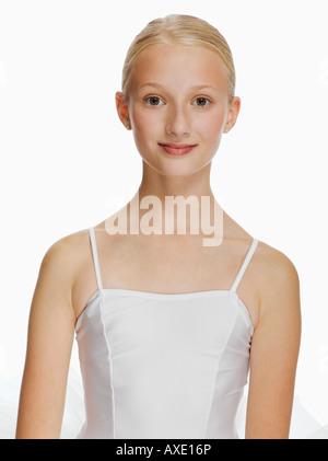 Jungen Ballerina (14-15), portrait Stockfoto