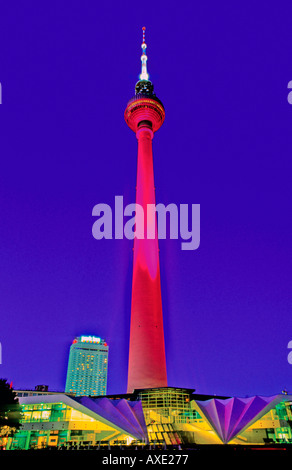 Fernsehturm Fernsehturm Alexanderplatz Berlin Deutschland Stockfoto