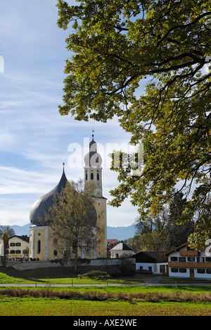 Westerndorf Stadt Rosenheim oberen Bayern Deutschland Wallfahrtskirche Heilig-Kreuz Stockfoto