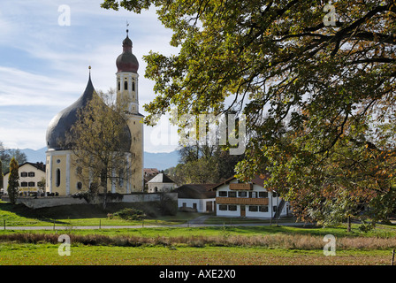 Westerndorf Stadt Rosenheim oberen Bayern Deutschland Wallfahrtskirche Heilig-Kreuz Stockfoto