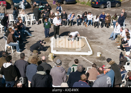 Die Marmor-Weltmeisterschaften in Tinsley Green in Sussex Stockfoto