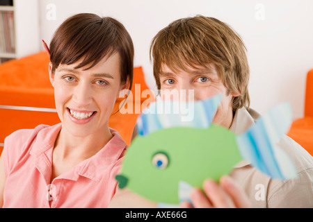 Paar, Lächeln, Porträt Stockfoto