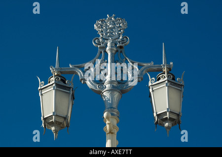 die Details des viktorianischen Straßenlampen in Brighton Stockfoto