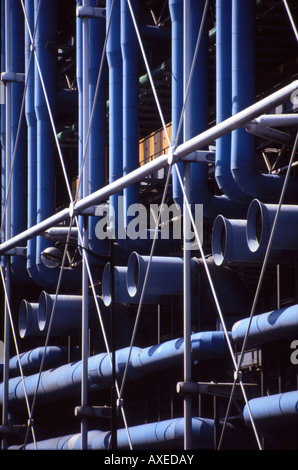 Centre Pompidou, Paris (1977). Architekt: Renzo Piano und Richard Rogers Stockfoto