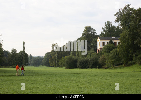 Weimar, Park einer der Ilm Römisches Haus Stockfoto