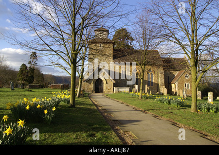 St. Johannes-Evangelist-Kirche Wotton Surrey England Stockfoto