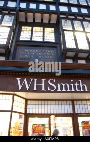 WH Smith Buchhandlung in Stratford-upon-Avon Stockfoto