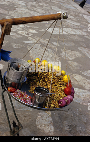 Chana Masala (lokale Snack aus Getreide hergestellt) Stockfoto