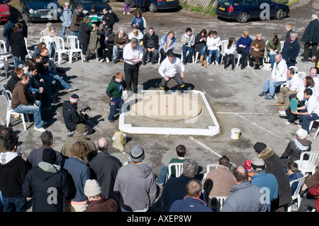 Die Marmor-Weltmeisterschaften in Tinsley Green in Sussex Stockfoto