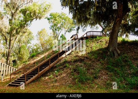 Florida Crystal River archäologischen Park Staatstempel Hügel A Stockfoto