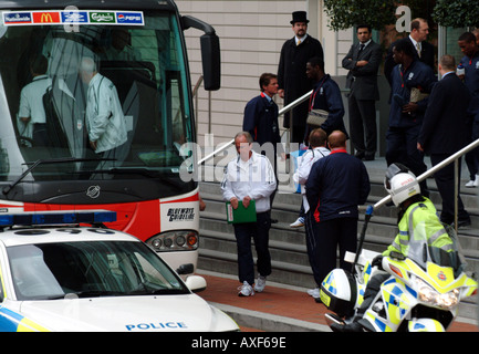 England-Trainer-Gruppe international Stockfoto