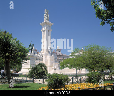 Plaza de Espana-Cadiz-Costa De La Luz Spanien Stockfoto