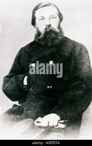 Friedrich Engels, 1865 Porträt des kommunistischen Philosophen und Mäzen von Karl Marx im Alter von 45 Stockfoto