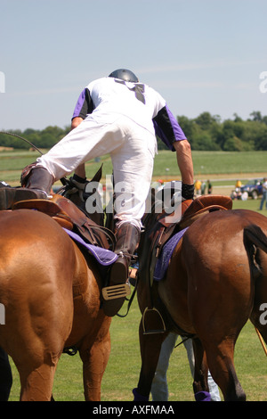 Halbfinale des Gold Cup Veueve Clicquot Polo im Cowdray Park Poloclub Juli 2005 Stockfoto