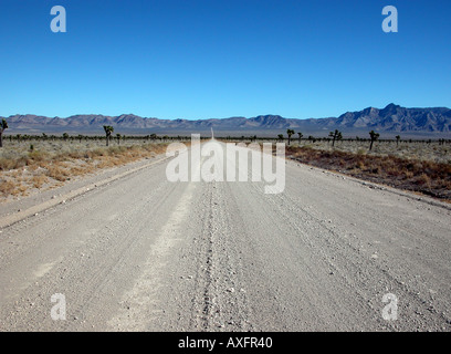 Bräutigam Straße zu Area 51, Rachel, Nevada, USA. Stockfoto