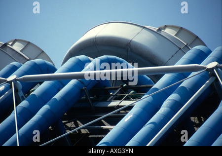 Centre Pompidou, Paris (1977). Architekt: Renzo Piano und Richard Rogers Stockfoto