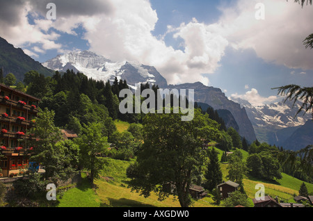 Wengen Berner Oberland Schweiz Stockfoto