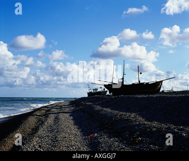 Angelboote/Fischerboote Dungeness Kent England GB Stockfoto