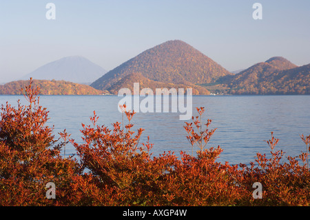 Toya-Ko Lake Shikotsu-Toya-Nationalpark, Hokkaido, Japan Stockfoto