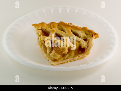 Stück Apfelkuchen Stockfoto