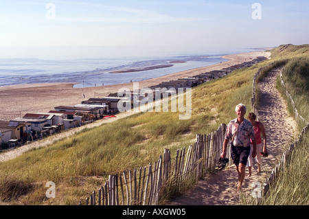 Egmond Aan Zee-Strand Stockfoto