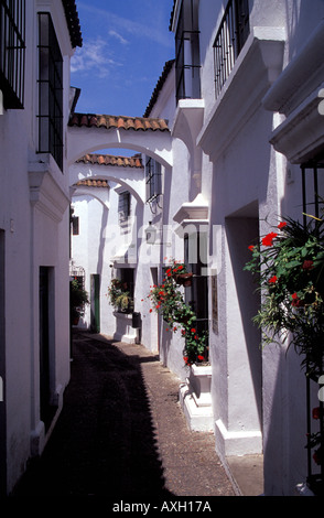 Spanisch-Straße, Poble Espanyol Barcelona, Spanien, Europa Stockfoto